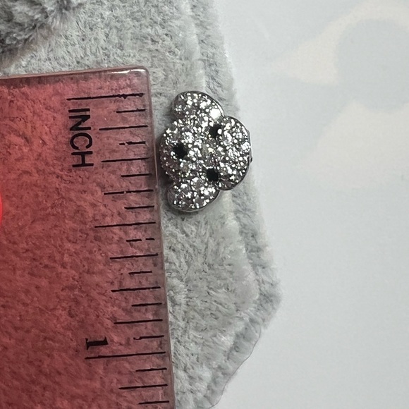 Sterling Silver 925 Dog Stud Earrings - Picture 4 of 4